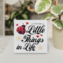 Farmhouse Little Things in Life Quote Wood Box Sign Decor Desk Sign