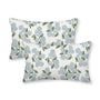 Spring Pillow Covers 12x20 Inch Set of 2, Green Blue Hydrangea Flower Throw Pillows Case