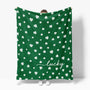 St. Patrick's Day Flannel Blanket Throw, Irish Clover Shamrock Green Soft Fuzzy Plush Cozy