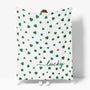 St. Patrick's Day Flannel Blanket Throw, Irish Clover Shamrock Green Soft Fuzzy Plush Cozy