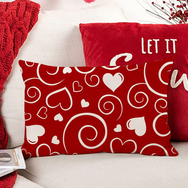 2 Pack Valentines Day Pillow Covers 12x20 Birthday Gifts, No Insert, Velvet