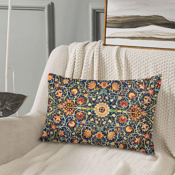 Vintage Floral Pillow Covers 12X20 Inch Set of 2 Boho Ethnic Carpet Pattern, No Insert, Velvet