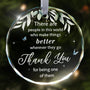 Thank You Christmas Crystal Glass Ornaments Gifts for Christmas Tree, Christmas Appreciation Ornament 2025 Gifts for Women Men Boss
