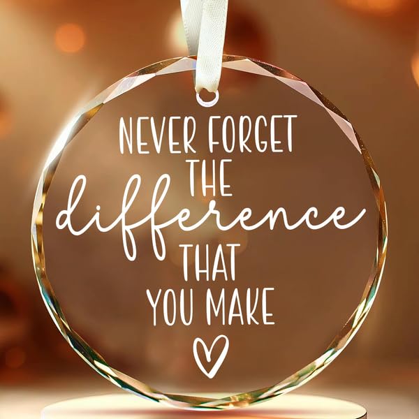 Thank You Gifts for Women Men - Never Forget The Difference That You Make for Coworkers, Retirement Farewell Going Away for Women Men