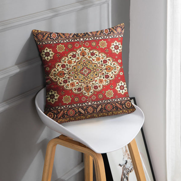 Outdoor Waterproof Throw Pillow Covers, Aztec Abstract Home Art Decor, 18 x 18 Inches Set of 2