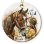 Horse Ornaments 2025 for Girls, Just A Girl Who Loves Horses