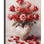 Valentine's Day Framed Canvas Wall Art, Romantic Canvas Pictures for Bedroom &amp; Living Room Decor, Sweet Couple Canvas Prints