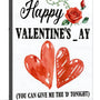 Happy Valentine's Day Framed Canvas Wall Art, Romantic Canvas Pictures for Bedroom Living Room Decor