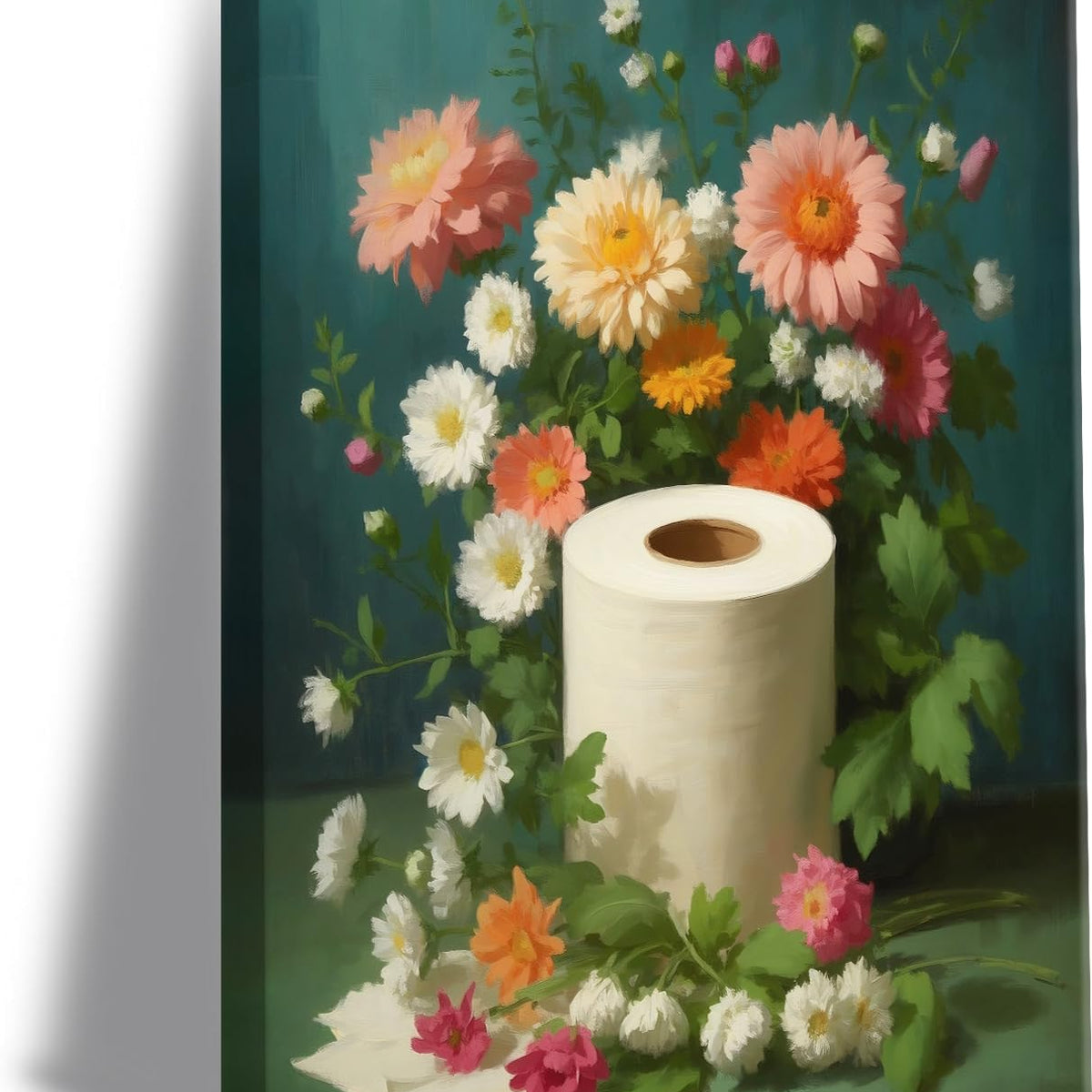 Botanical Toilet Moody Wildflowers Posters Prints for Bedroom Living Room Dining Room Home Decor