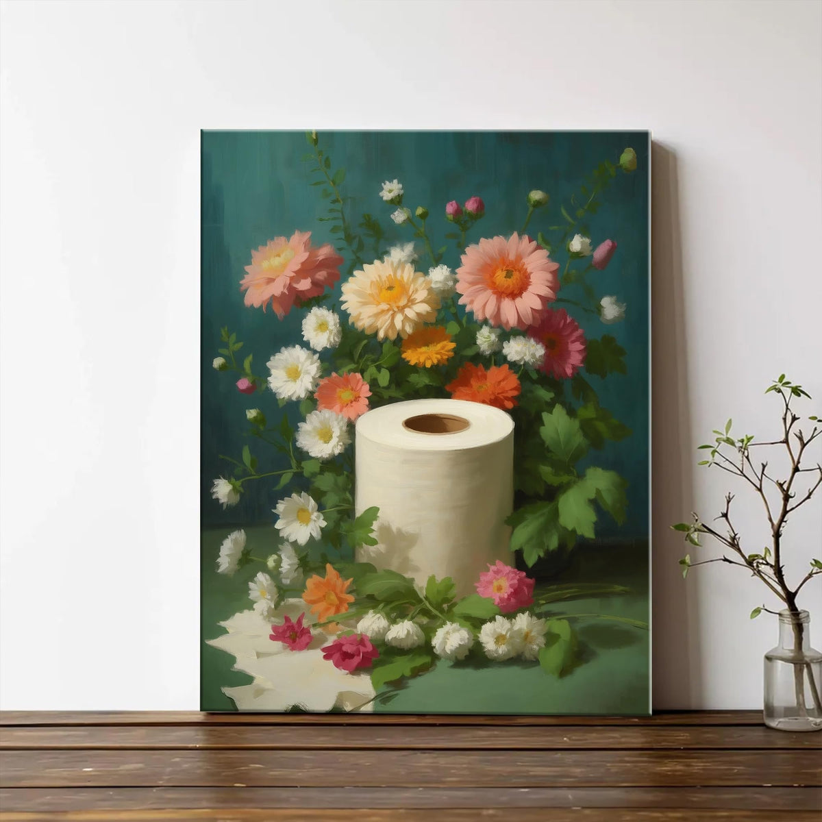 Botanical Toilet Moody Wildflowers Posters Prints for Bedroom Living Room Dining Room Home Decor