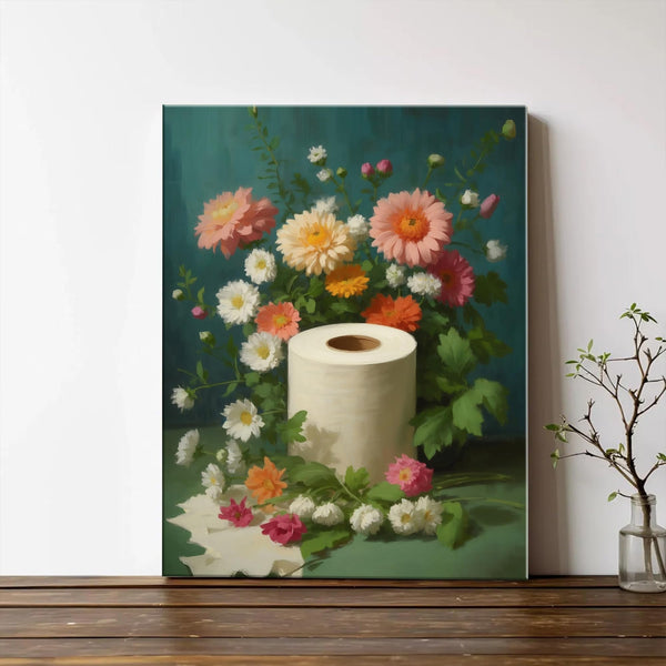 Botanical Toilet Moody Wildflowers Posters Prints for Bedroom Living Room Dining Room Home Decor