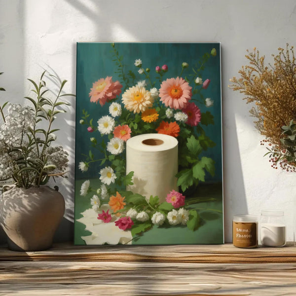 Botanical Toilet Moody Wildflowers Posters Prints for Bedroom Living Room Dining Room Home Decor