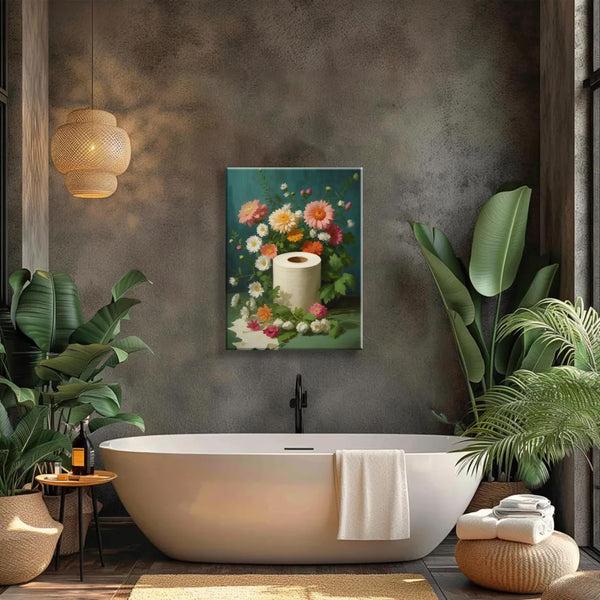 Botanical Toilet Moody Wildflowers Posters Prints for Bedroom Living Room Dining Room Home Decor