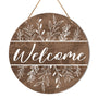 Welcome Sign Front Door Decor, Welcome Wood Hanging Sign Decor Farmhouse Wall Sign Decorations for Door, Porch, Home, Housewarming Gift