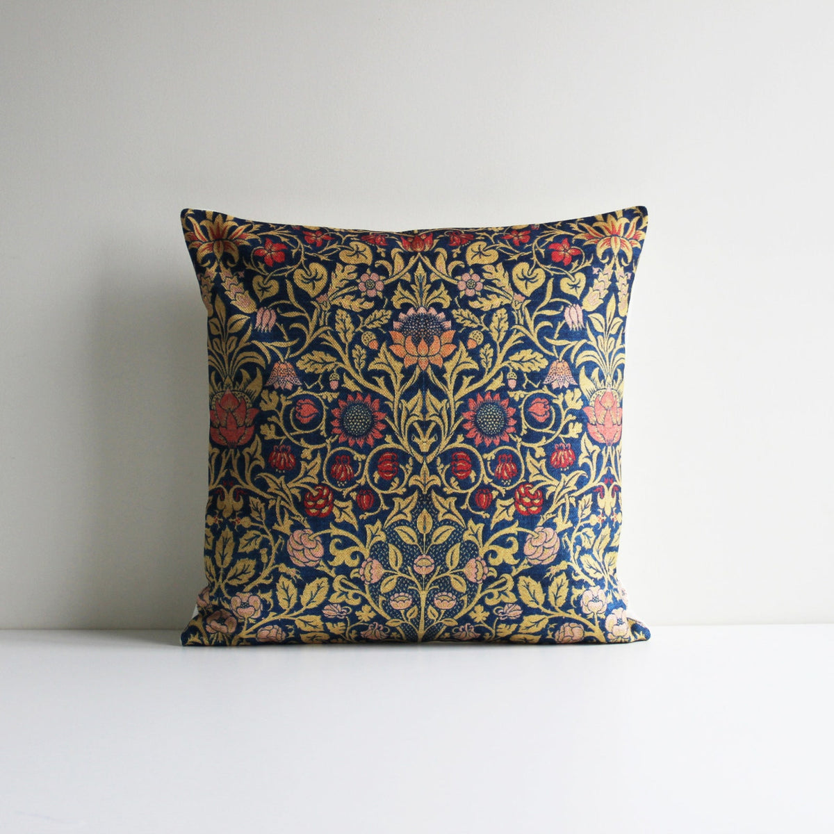 William Morris Classic Pattern Printed Decorative Throw Pillow Cover - Floral Forest Pillow Case