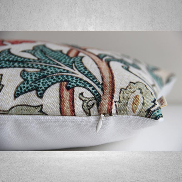 William Morris Floral Decorative Throw Pillow cover, Decor Pillow Case 18x18, Art Nouveau Classic Cushion Cover