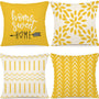 Pillow Covers 18x18 Set of 4, Modern Sofa Throw Pillow Cover
