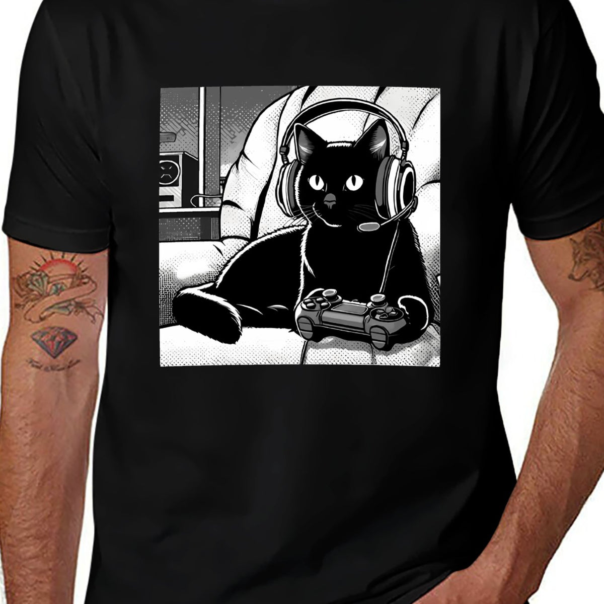 Unisex Graphic T-Shirt for Men & Women, Print Tee, Soft Cotton Casual Short Sleeve Top, Streetwear Shirt