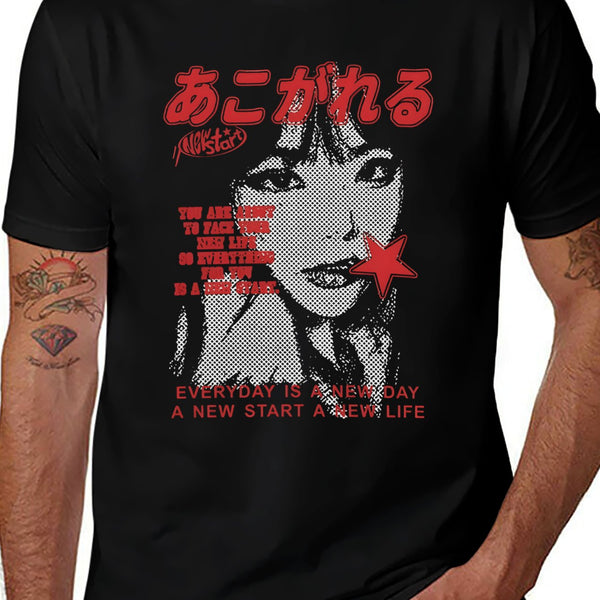 Unisex Graphic T-Shirt for Men & Women, Print Tee, Soft Cotton Casual Short Sleeve Top, Streetwear Shirt