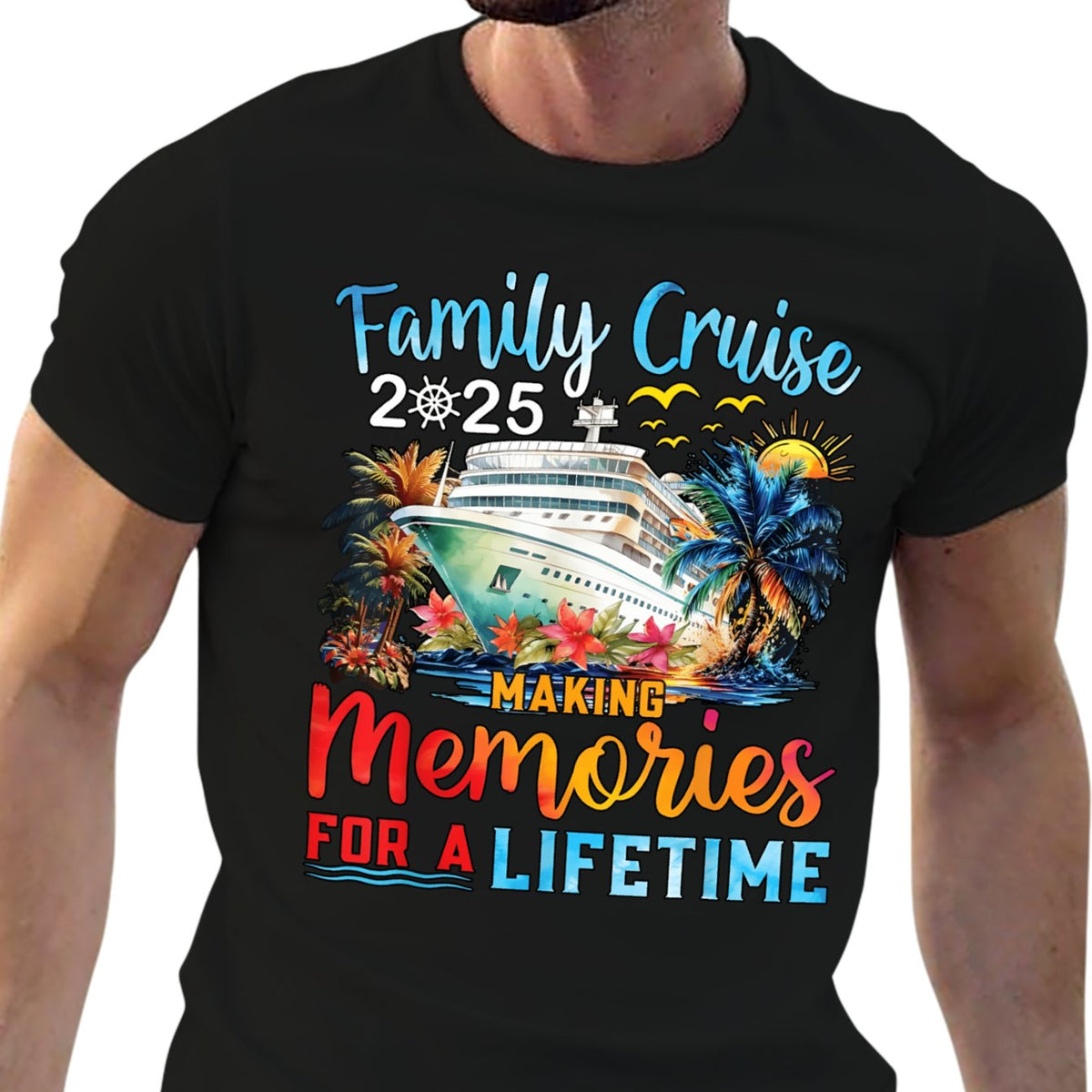 Unisex Graphic T-Shirt Print Tee Soft Cotton Casual Tee for Men & Women