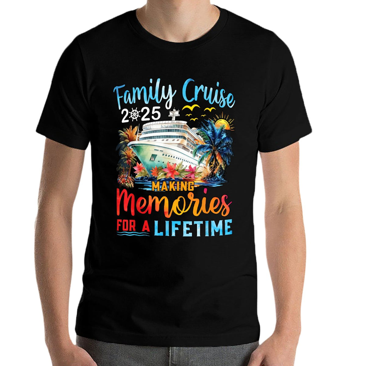 Unisex Graphic T-Shirt Print Tee Soft Cotton Casual Tee for Men & Women