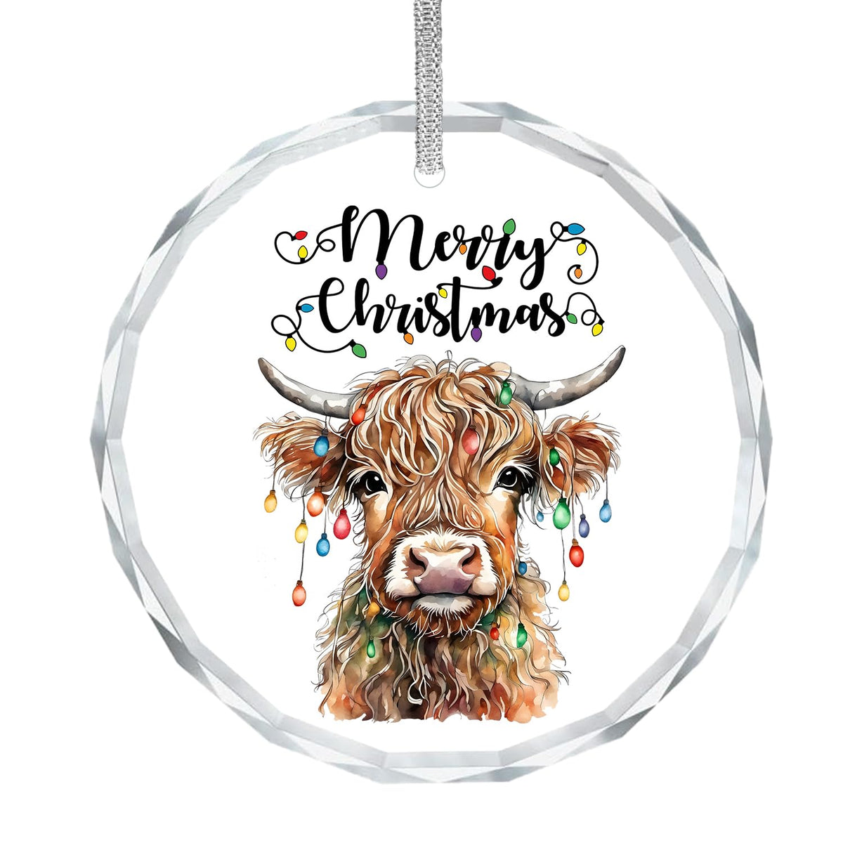 Highland Cow Ornaments, Gifts for Cow Lovers, Highland Cows Gifts Ornaments for Christmas Tree, Christmas Cow Decorative